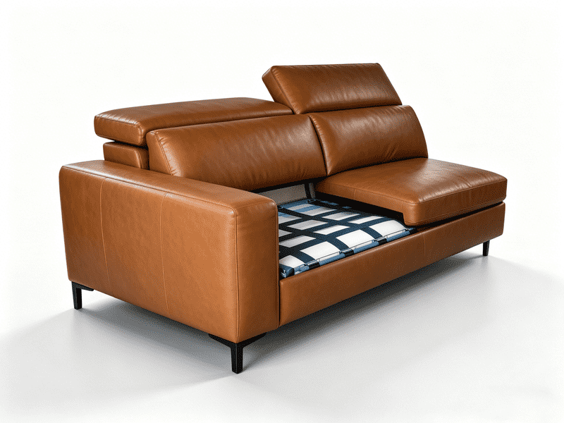 High Leg Italian Style Sofa Bed Mechanism