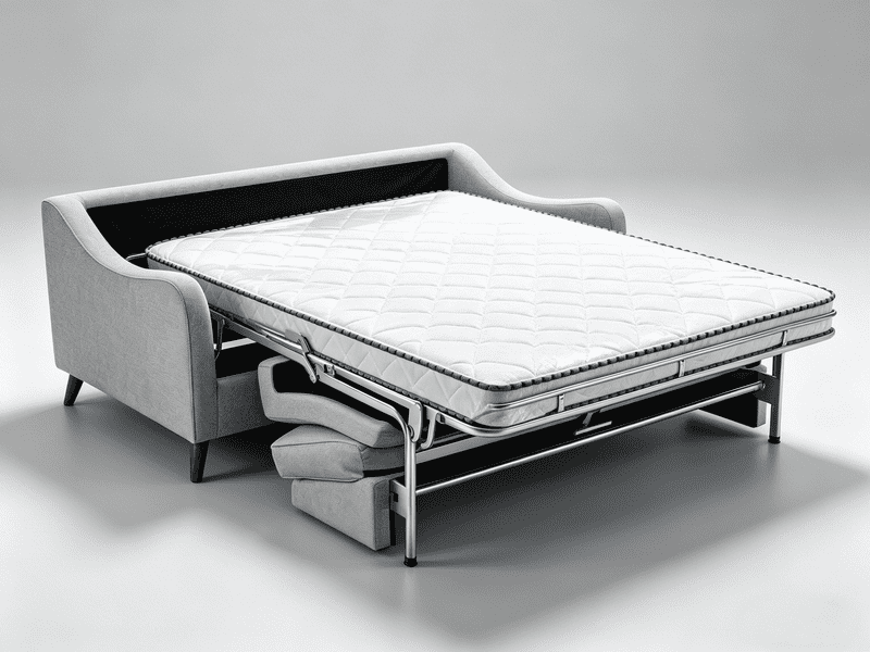 Low Leg Italian Style Sofa Bed Mechanism