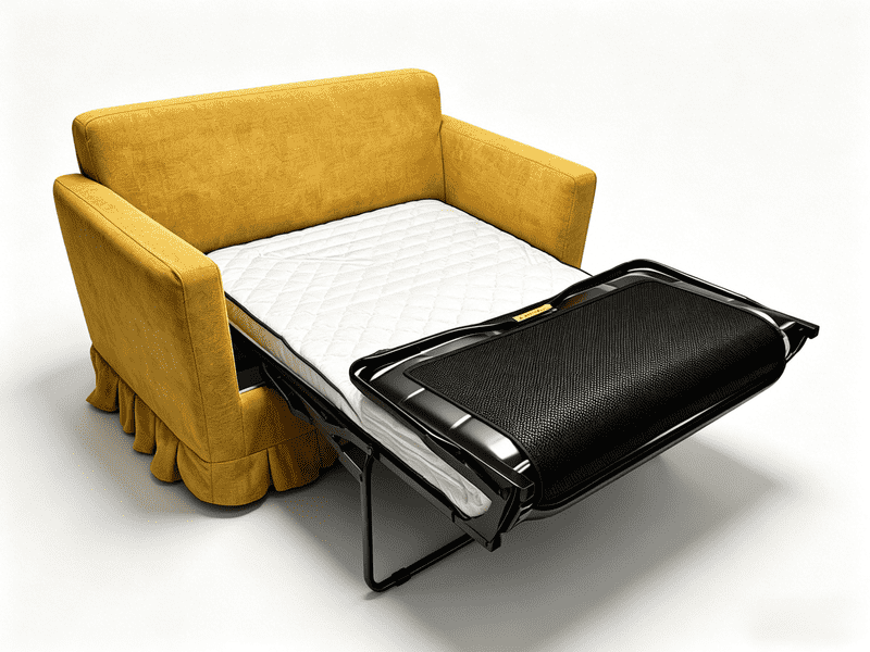 New Contract Tri Fold Sofabed Mechanism with Square Tube