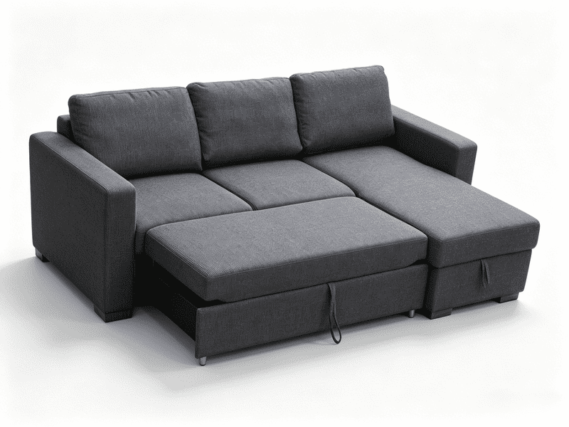 Sectional Pull Out Sofabed Mechanism